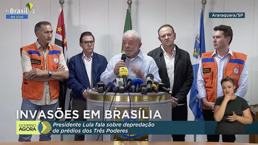 Lula decretó la intervención del área de seguridad de Brasilia