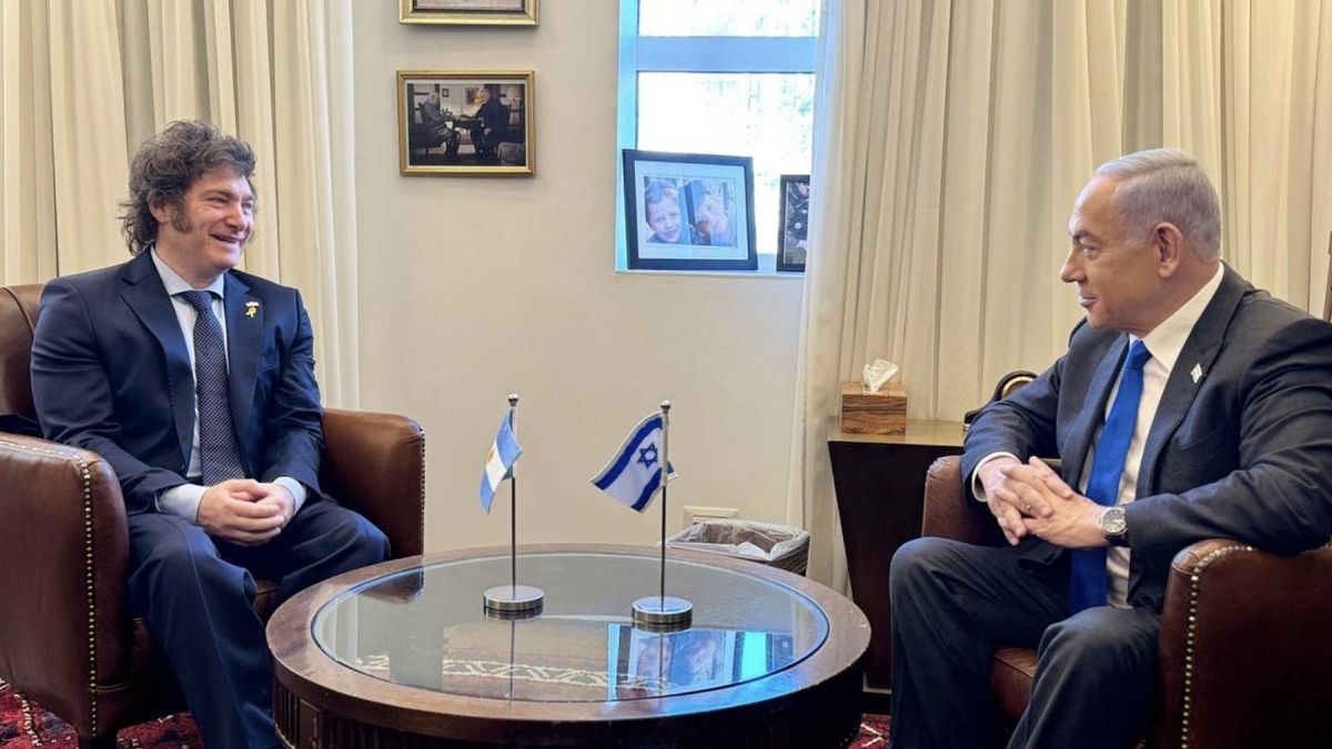 Milei con Netanyahu, en febrero 2024 en Israel.