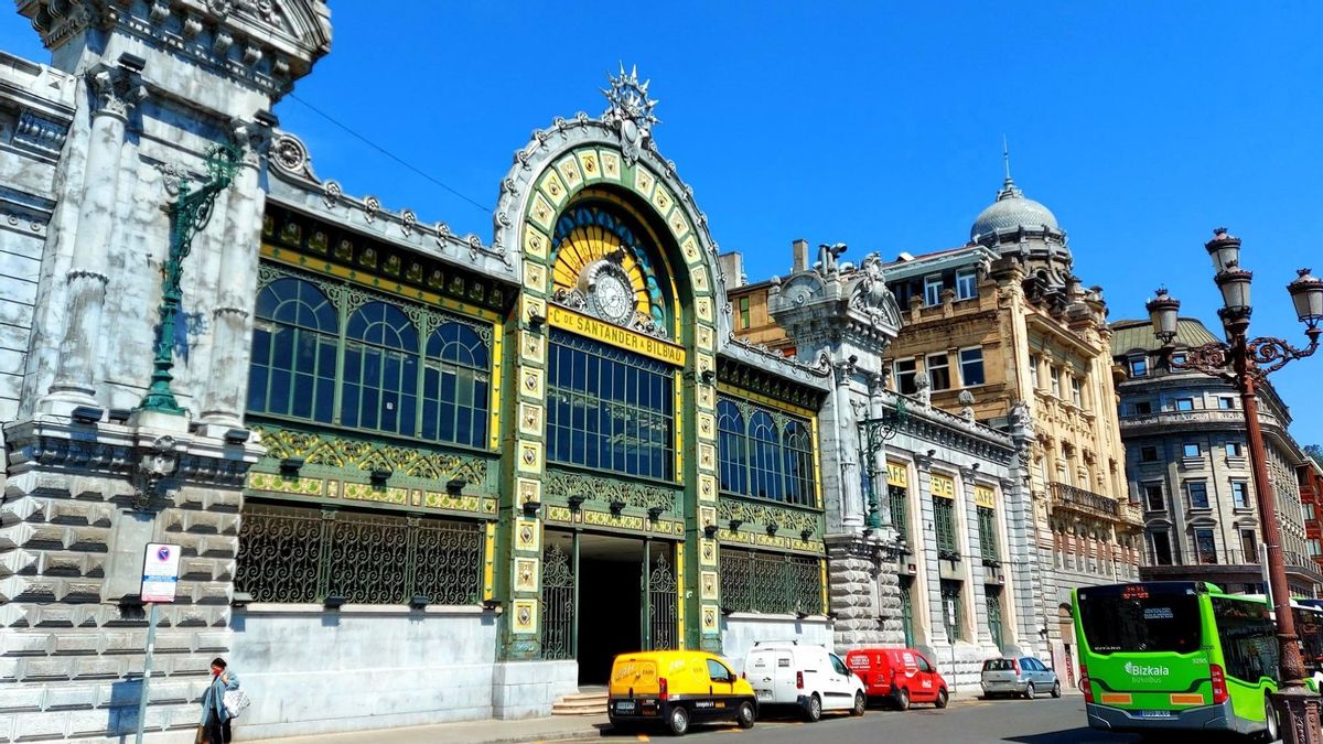 La estación de La Concordia, en Bilbao.