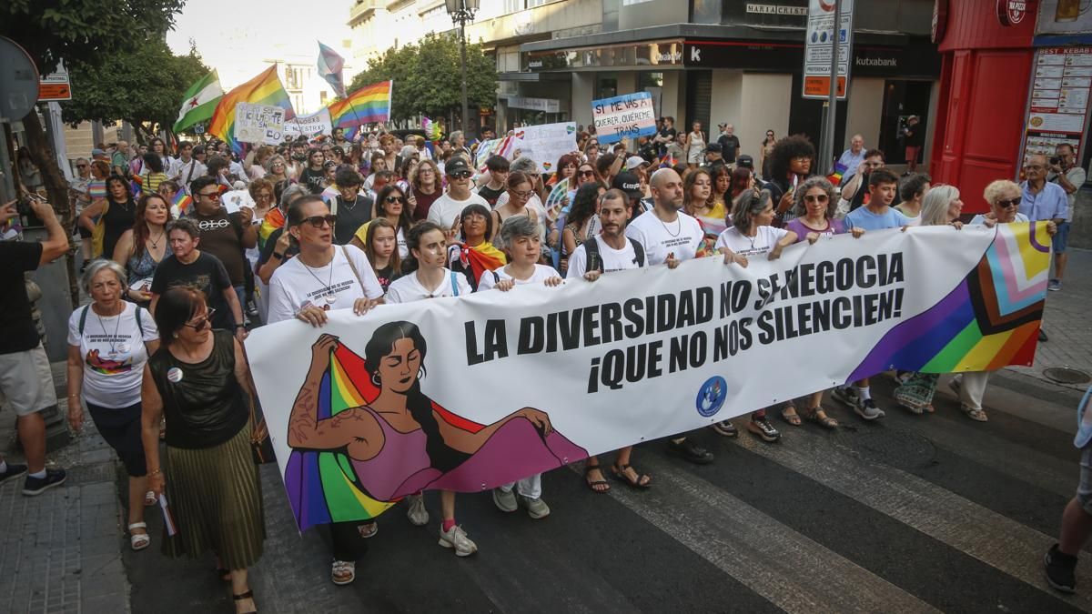 Marcha del Orgullo convocada por la Plataforma Córdoba por la Diversidad