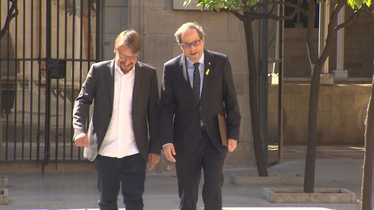 Torra prevé reunirse con Colau próximamente y también quiere verse con Pablo Iglesias