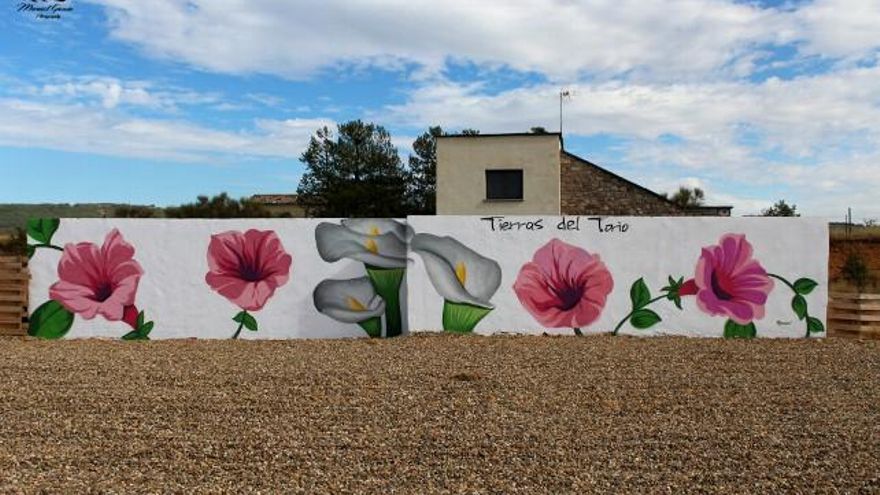 Murales realizados esta semana en Riosequino de Torío, León. Autor: Manuel García.
