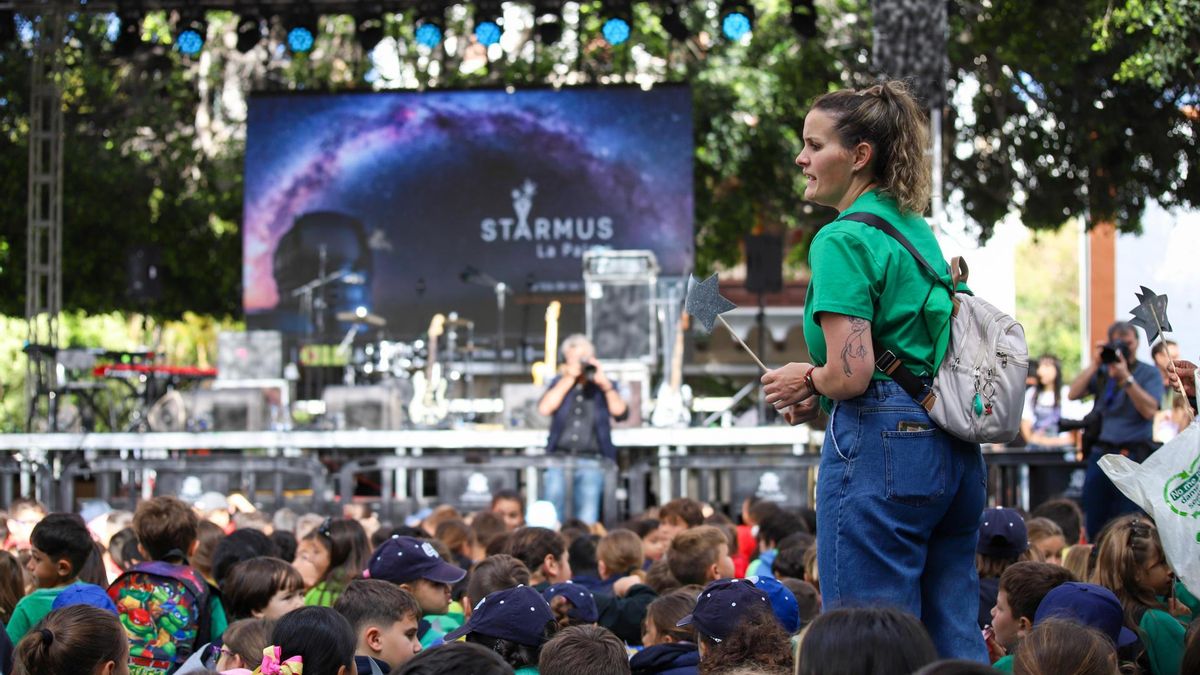 La bióloga marina Nancy Knowlton, este viernes, en Los Llanos de Aridane, en el Festival Starmus.