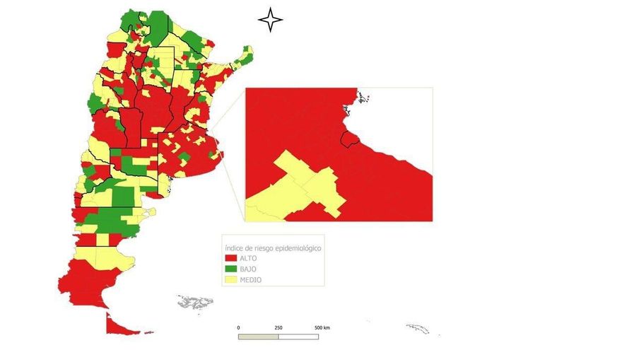 Preocupa en el Gobierno el aumento de ciudades del interior del país con "alto riesgo epidemiológico"