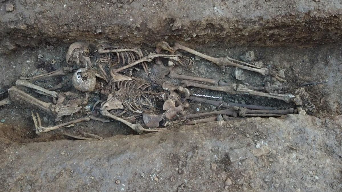 La fosa en la que fueron hallados los restos de Aurora Picornell.