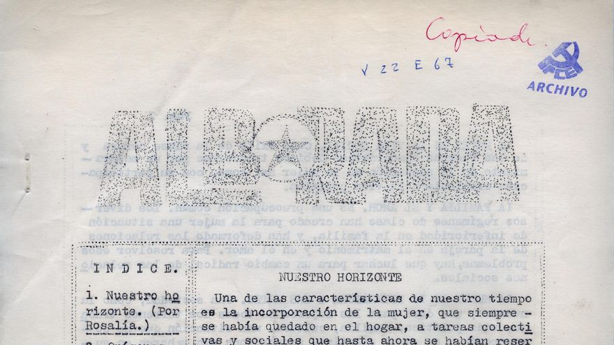 'Alborada', el rescate de una publicación clandestina pionera del feminismo antifranquista en Galicia