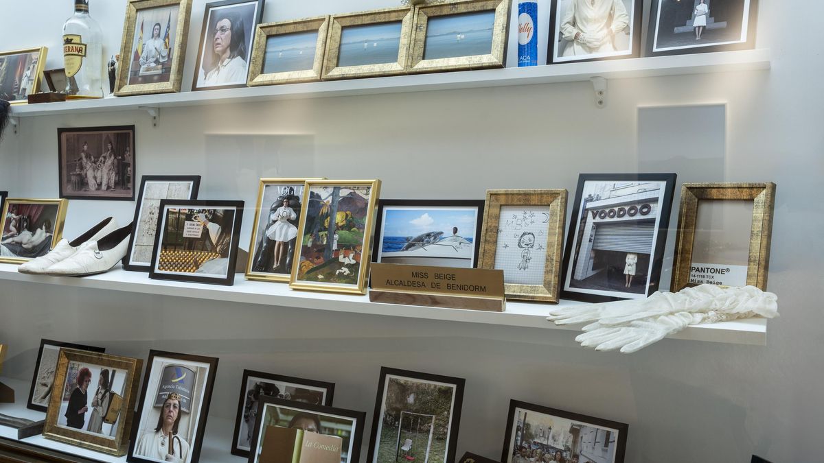 Detalles de la exposición de Miss Beige en el Museo Cerralbo