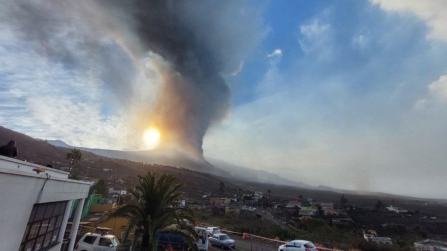La calidad del aire arroja niveles "desfavorables" en áreas del volcán