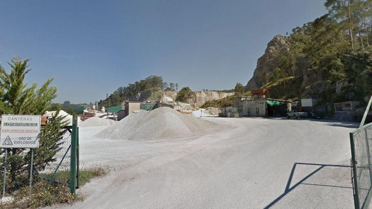 Cantera de La Verde en Arce, propiedad de la empresa Laherrán.
