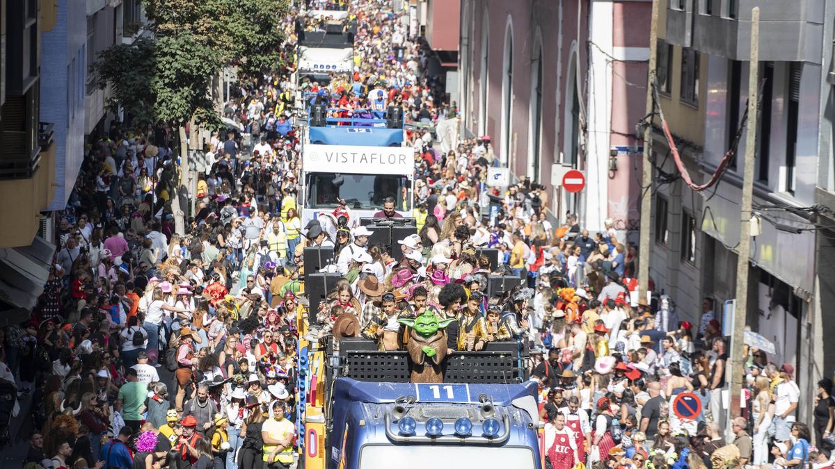 Unas 50.000 personas participan en la cabalgata infantil del Carnaval de Las Palmas de Gran Canaria