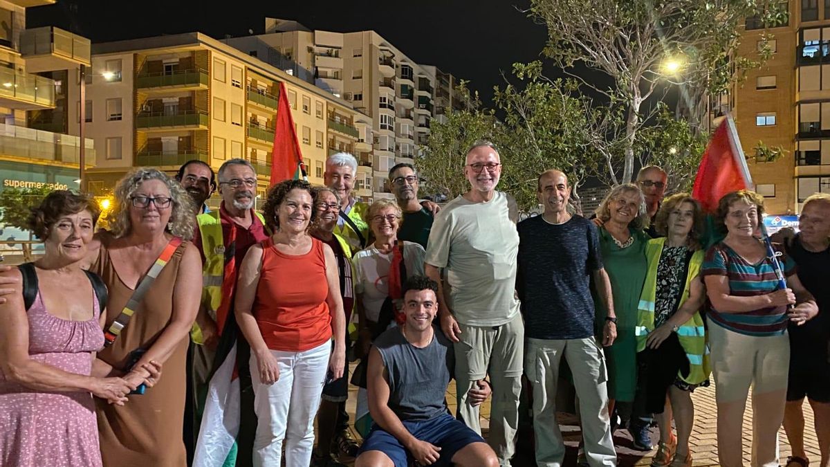 La comitiva de bienvenida