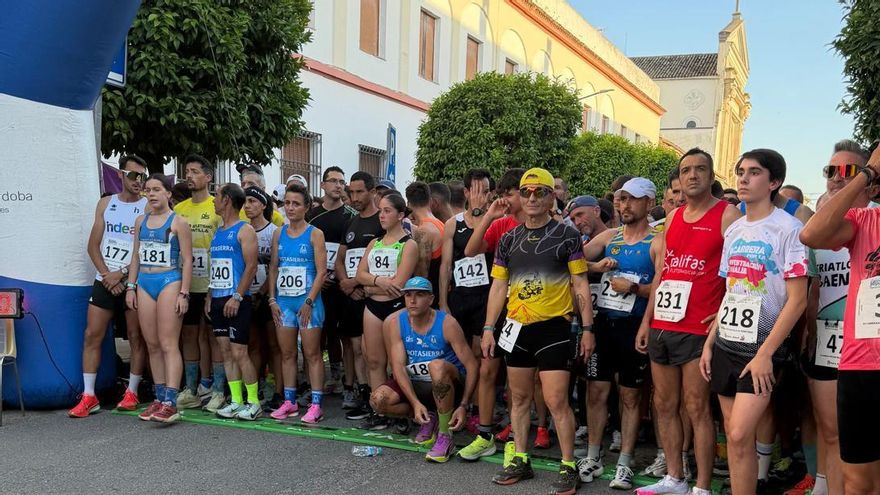 Los atletas, antes de la salida