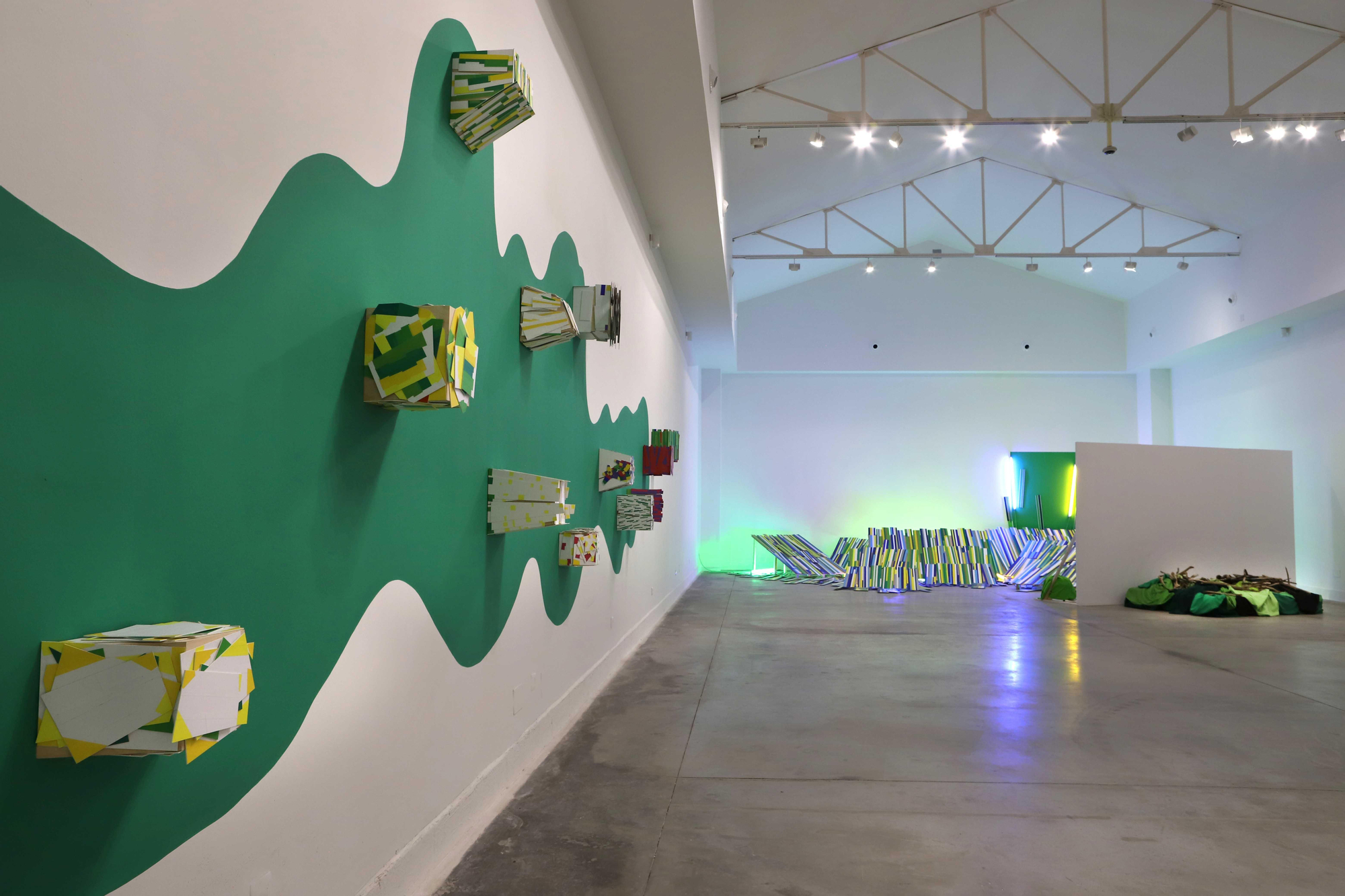 Piezas de la exposición 'Alverde', de Arancha Goyeneche.