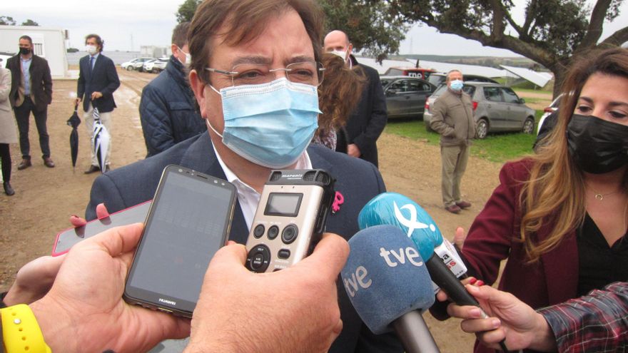El presidente de la Junta, Guillermo Fernández Vara