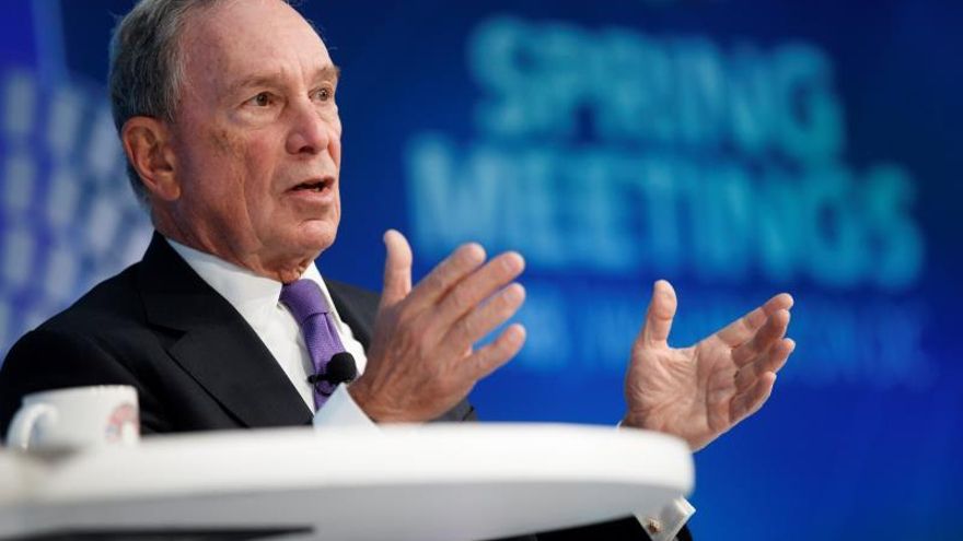 En la imagen, el precandidato demócrata y exalcalde de Nueva York Michael Bloomberg.