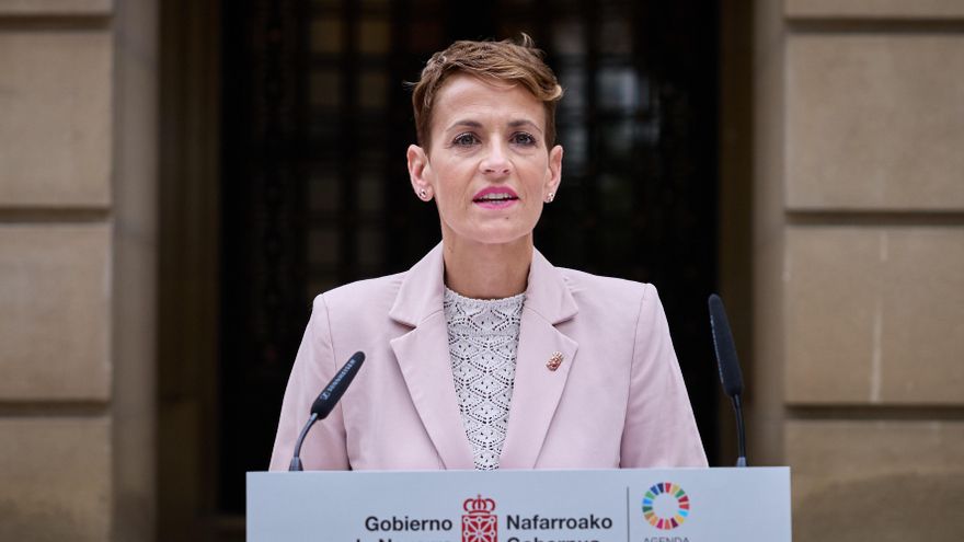 Chivite defiende la "honestidad" de su Gobierno en Navarra: "No ha habido corrupción ni mordidas"