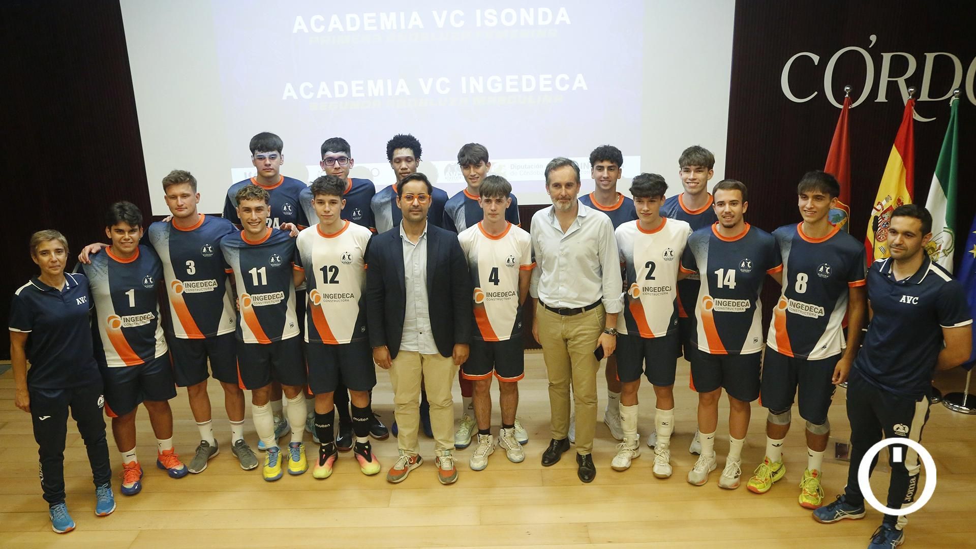 Presentación de los equipos sénior de la Academia Voleibol Córdoba