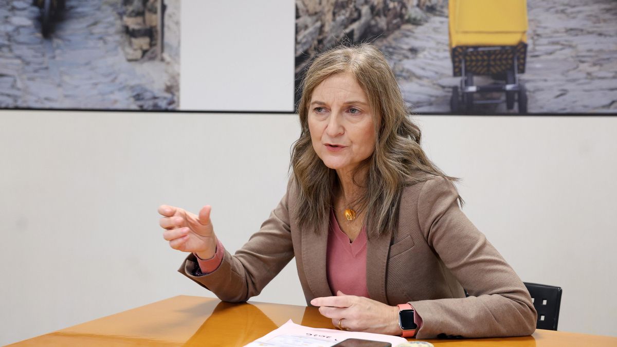 Olga García, durante la entrevista con elDiario.es.