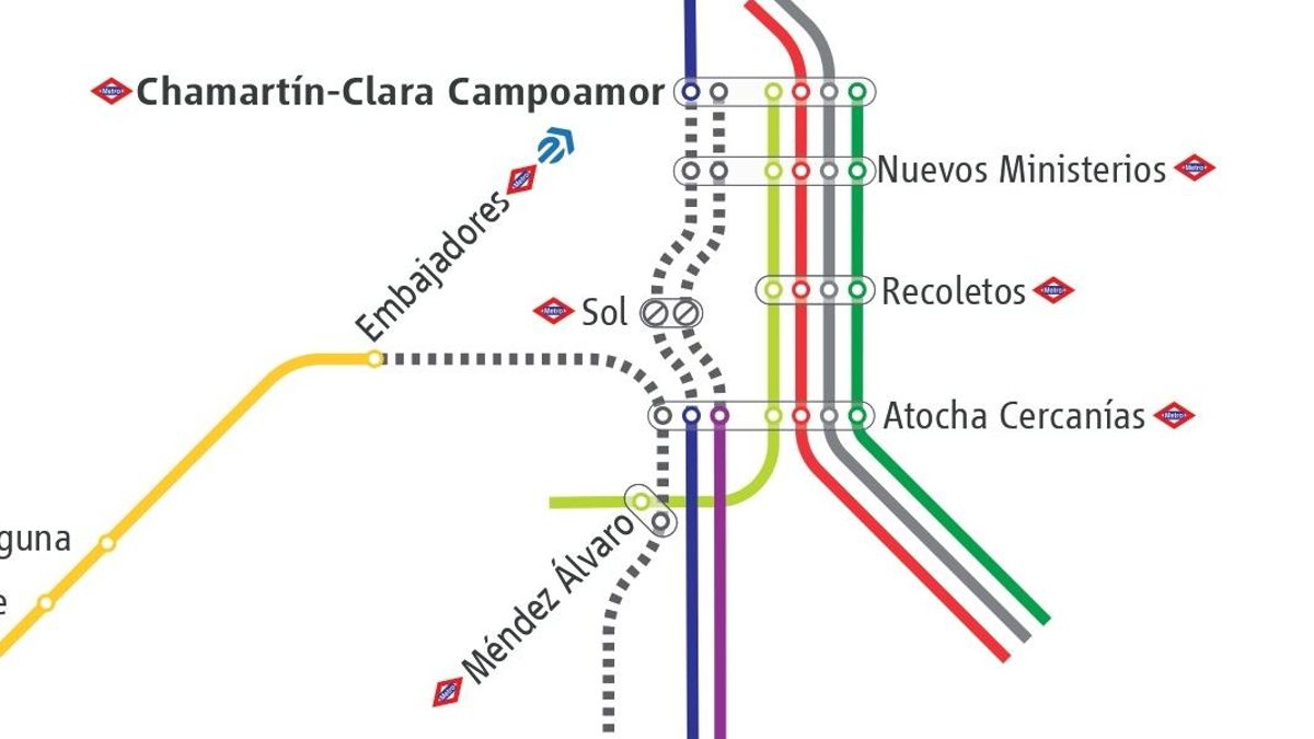Cercanías Madrid corta el túnel de Sol y cierra esa estación: alternativas a los tramos de C-3 y C-4 clausurados