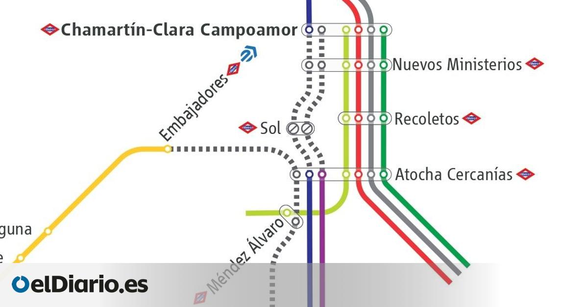 El túnel de Cercanías de Sol reabre dos días antes de lo previsto y permite que las líneas C-3 y C-4 queden operativas