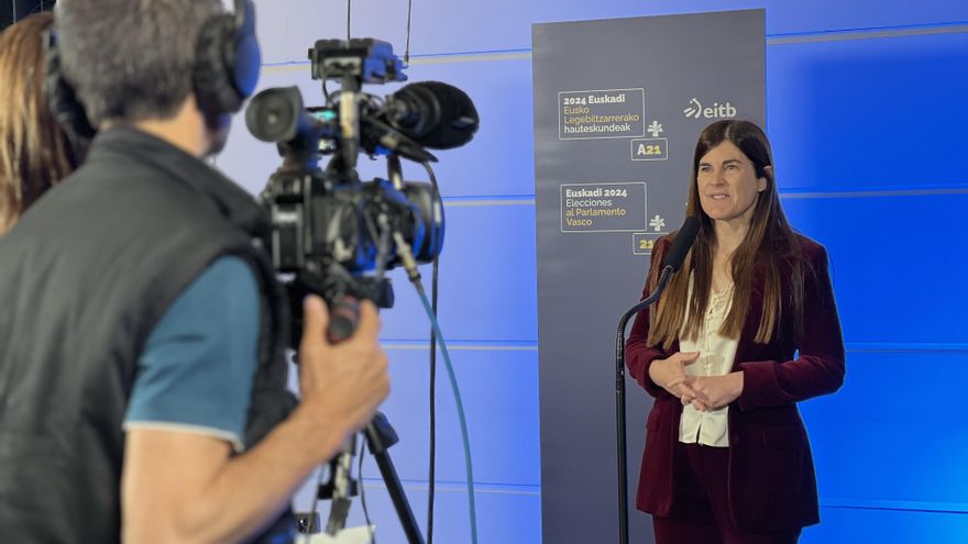 La candidata de Elkarrekin Podemos Alianza Verde, Miren Gorrotxategi