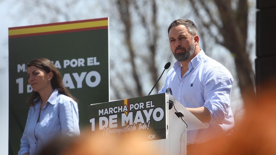 El presidente nacional de Vox, Santiago Abascal.