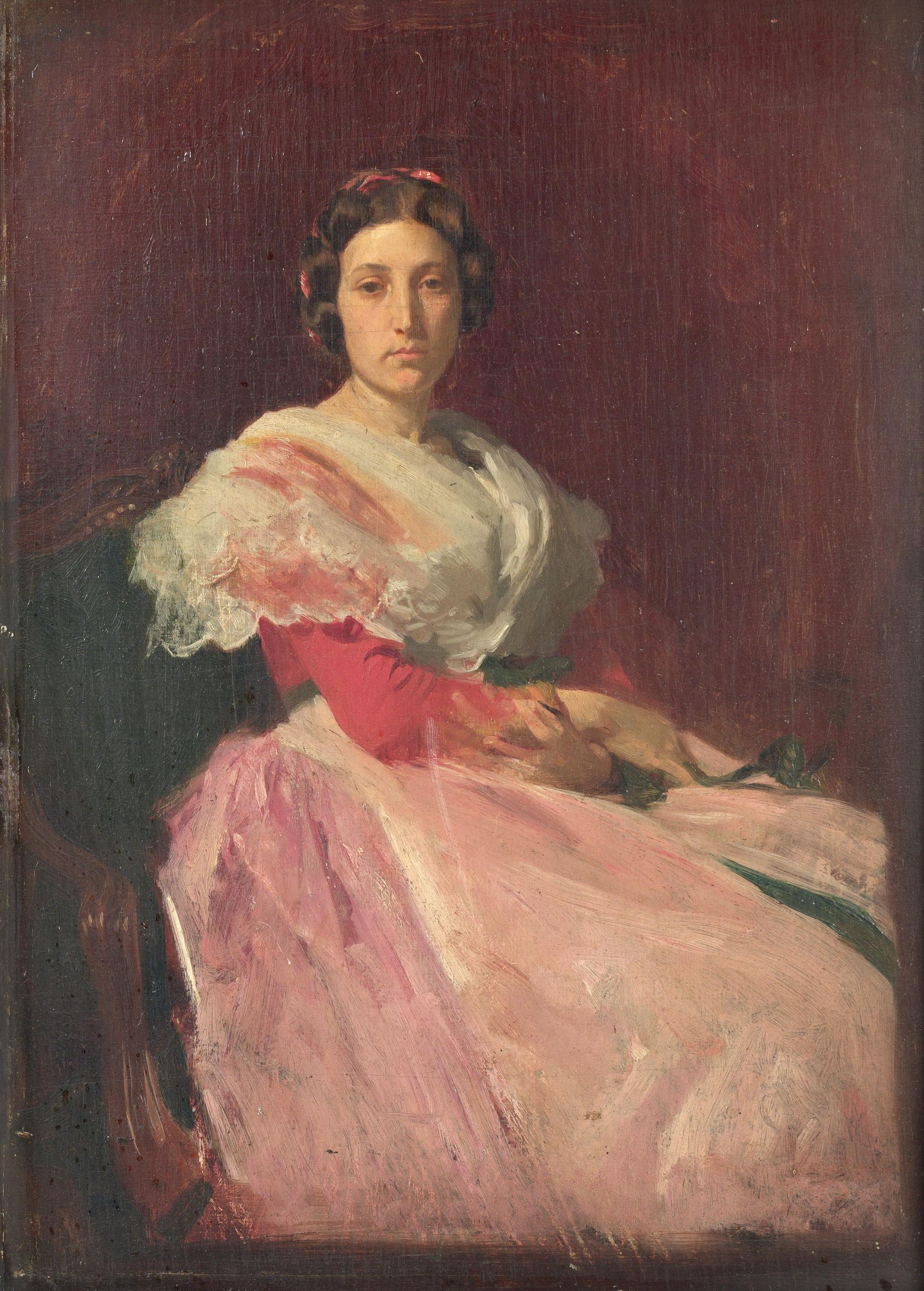'Señora sentada", de P. Lucas
