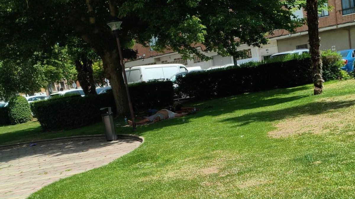 Una persona sin hogar que reside en Medina del Campo.