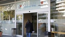 La entrada de la Fundación Jiménez Díaz en Madrid.