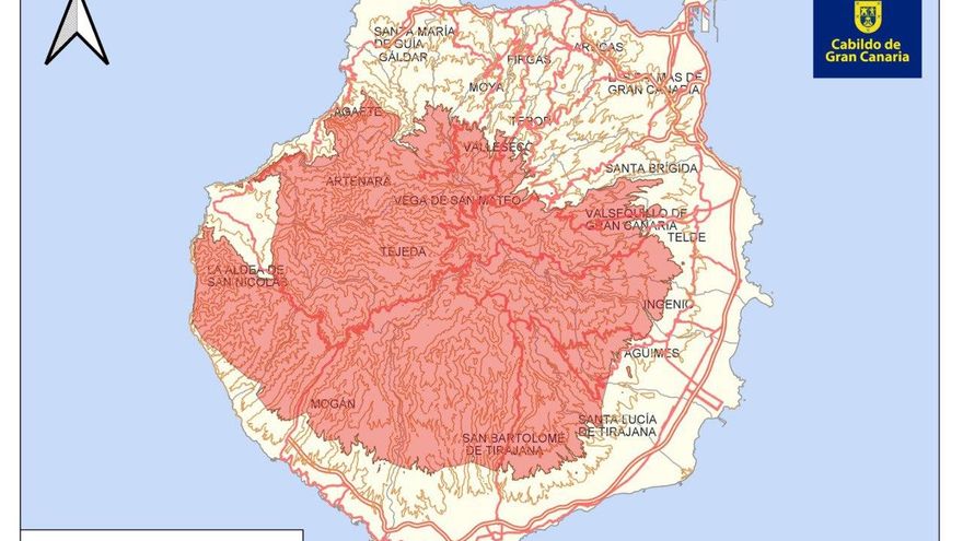 Alerta por riesgo de incendios forestales en Gran Canaria por temperaturas superiores a 34 grados