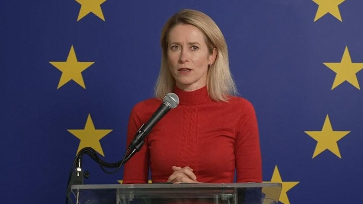 La alta representante para Política Exterior de la UE, Kaja Kallas.