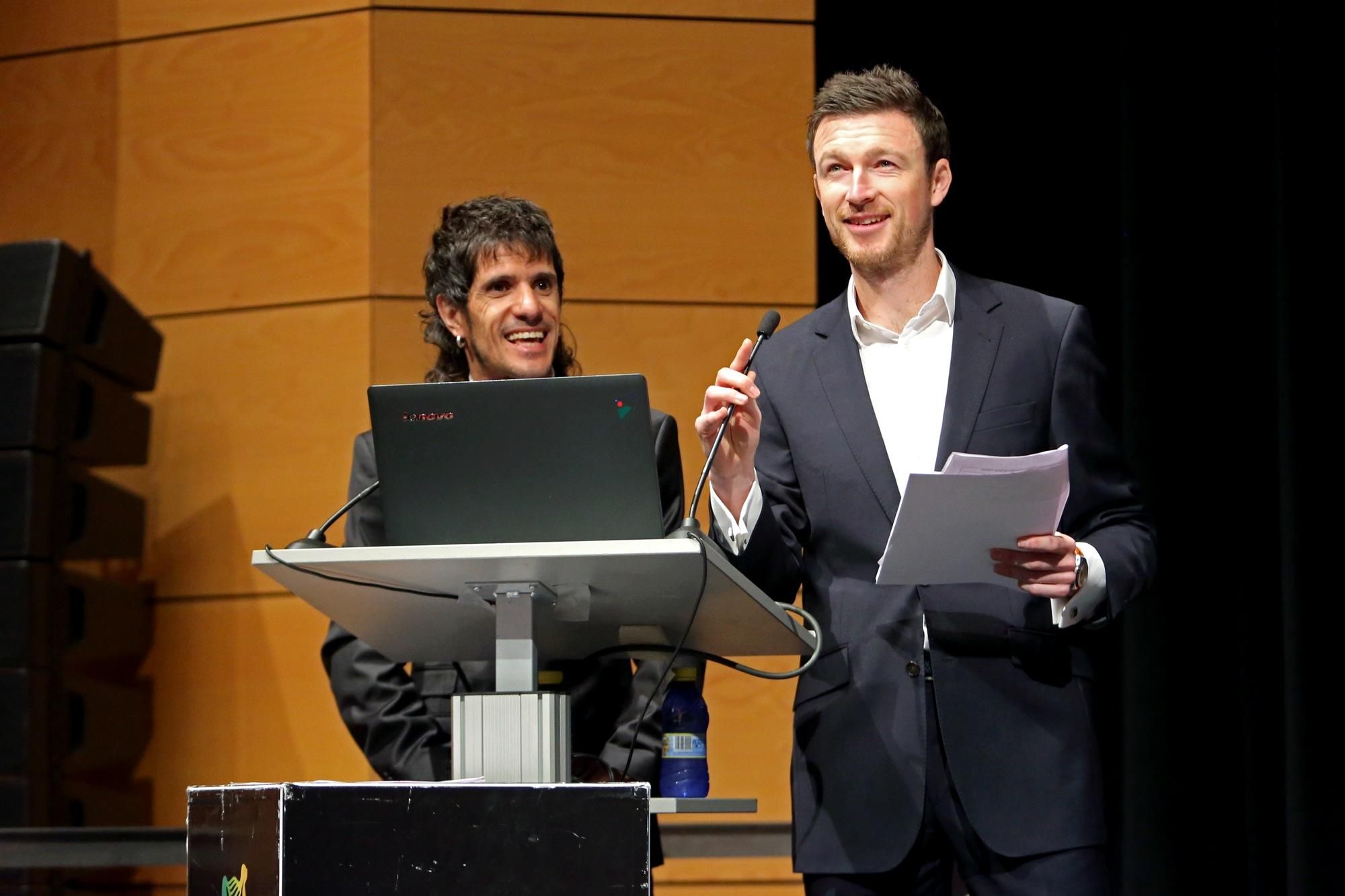 Presentadores de los premios Transgrancanaria, José Antonio De Pablo 'Depa' y Eoin Flynn