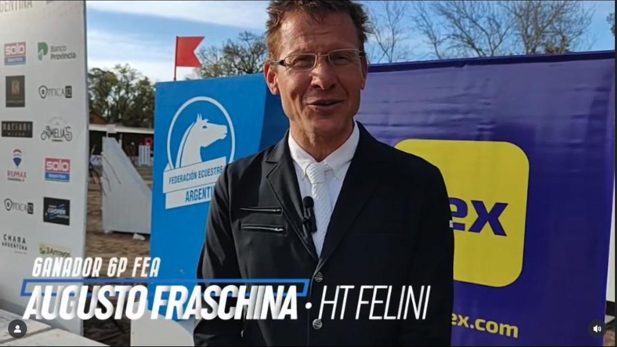 Augusto Fraschina es una reconocido jinete e instructor de equitación en la zona norte del Gran Buenos Aires.