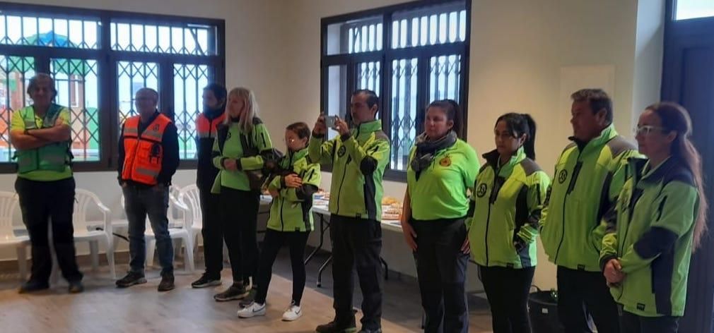 En la imagen, clausura del curso de la Unidad Canina de Rescate Goser La Palma.