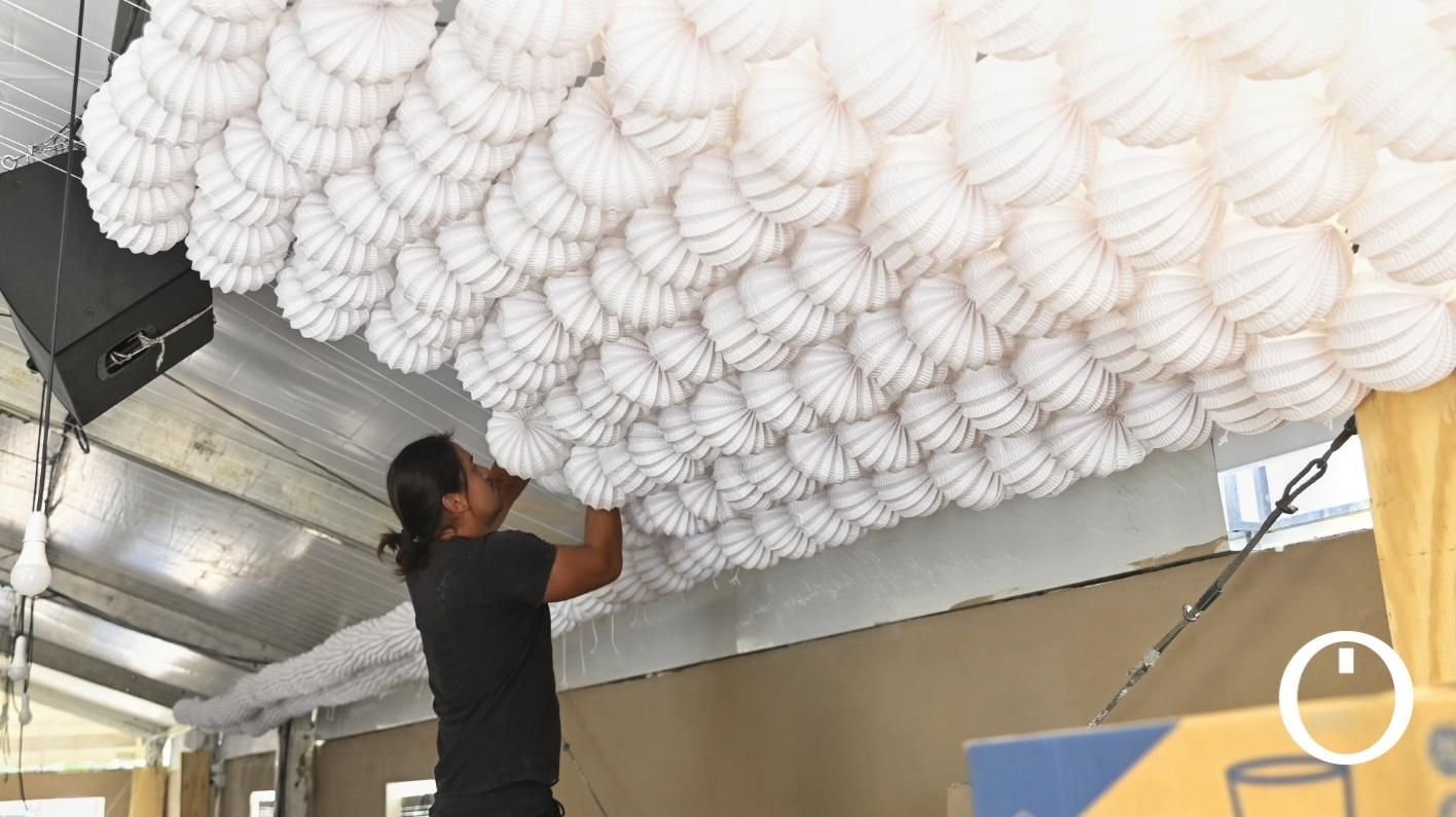 Montaje de la feria de Córdoba