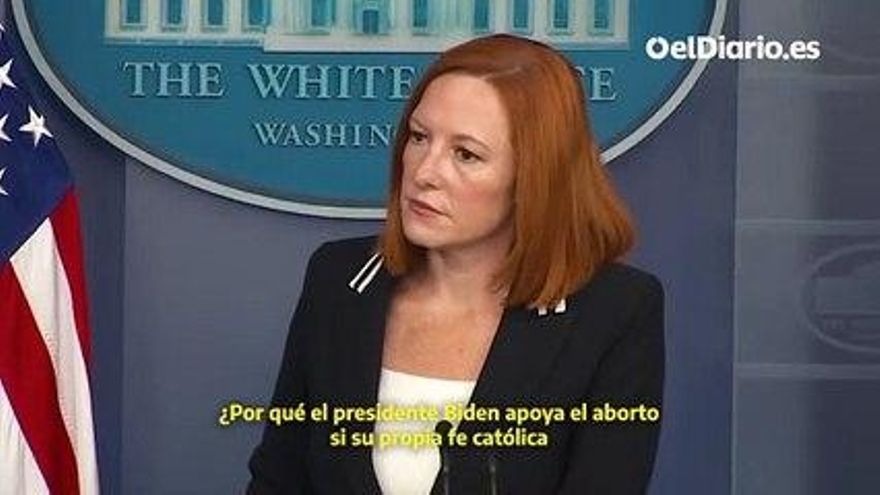 La respuesta de la portavoz de la Casa Blanca a un periodista sobre el aborto: "Nunca ha afrontado esa decisión"