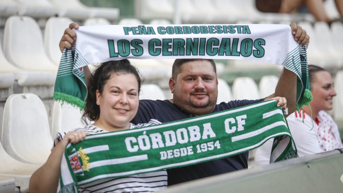 Grada Blanquiverde del Cordoba CF - Sevilla FC