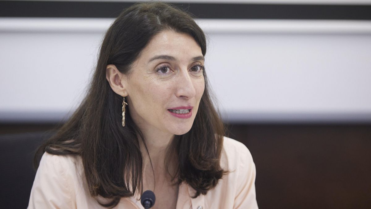 La ministra de Justicia, Pilar Llop, durante el acto oficial de inauguración del curso de verano 'Mujeres y justicia' en la sede de la UPO en Carmona, a 4 de julio de 2022 en Sevilla (Andalucía, España)