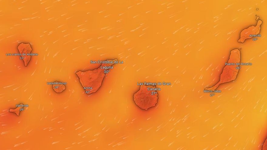 Los avisos por calor se extienden en cuatro islas hasta el miércoles