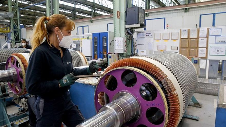 Trabajadora en la industria