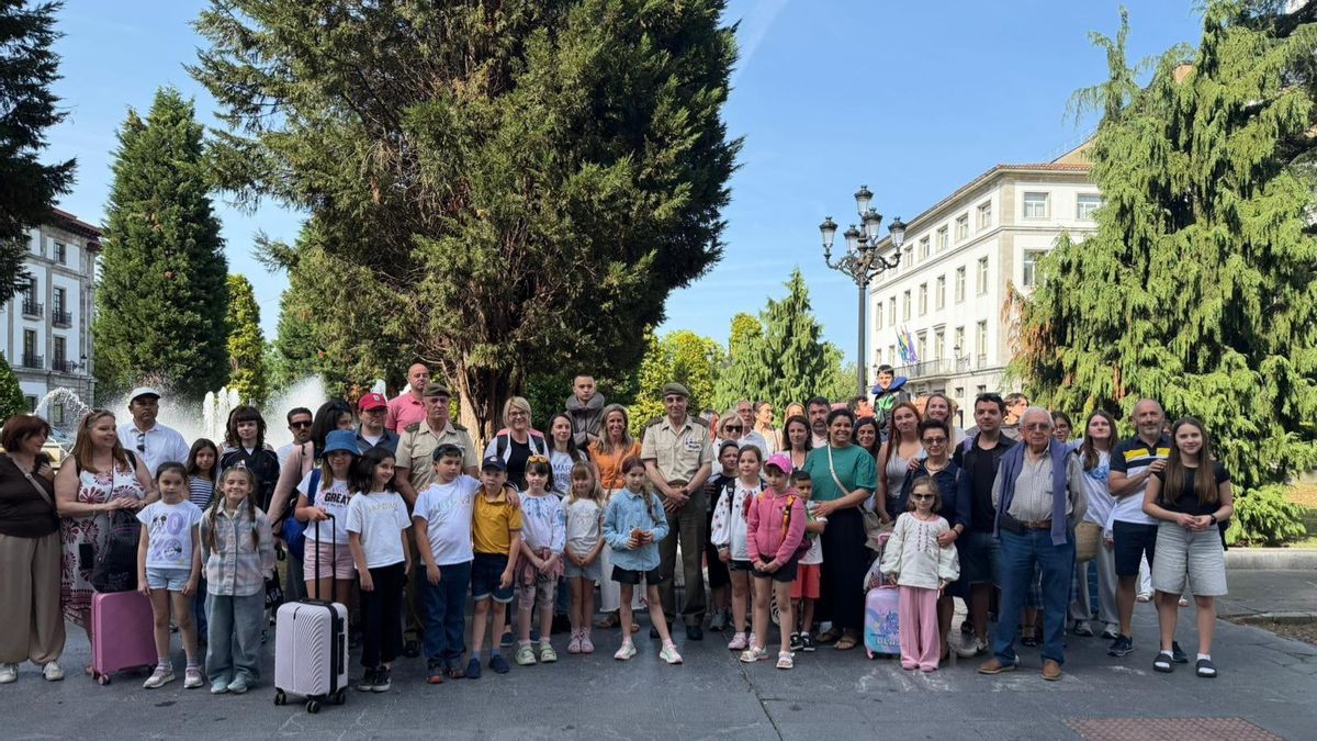 Asturias se convierte en el refugio de 27 menores ucranianos para olvidar la guerra y disfrutar unas vacaciones en paz