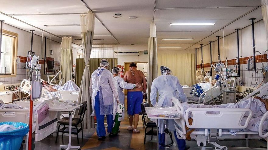 Río Grande do Sul se suma a la situación de colapso que se vive con la segunda ola de coronavirus en varias regiones de Brasil. / Télam