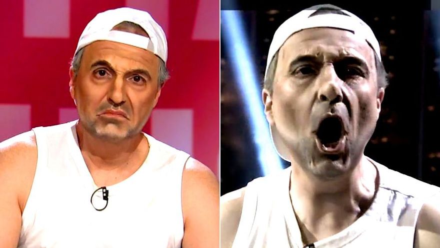 'El Intermedio' parodia las "dos caras" de Frank Cuesta: del "he mentido" al "me ha obligado esta TV de rojos prosanchistas"