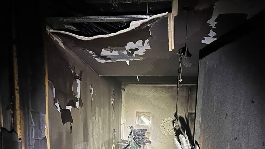 Nueve personas hospitalizadas tras el incendio de un edificio ocupado en Villalba