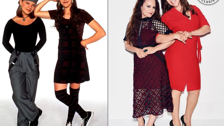 Antes y después de Jenna von Oy (Six LeMeure) y Mayim Bialik (Blossom Russo)