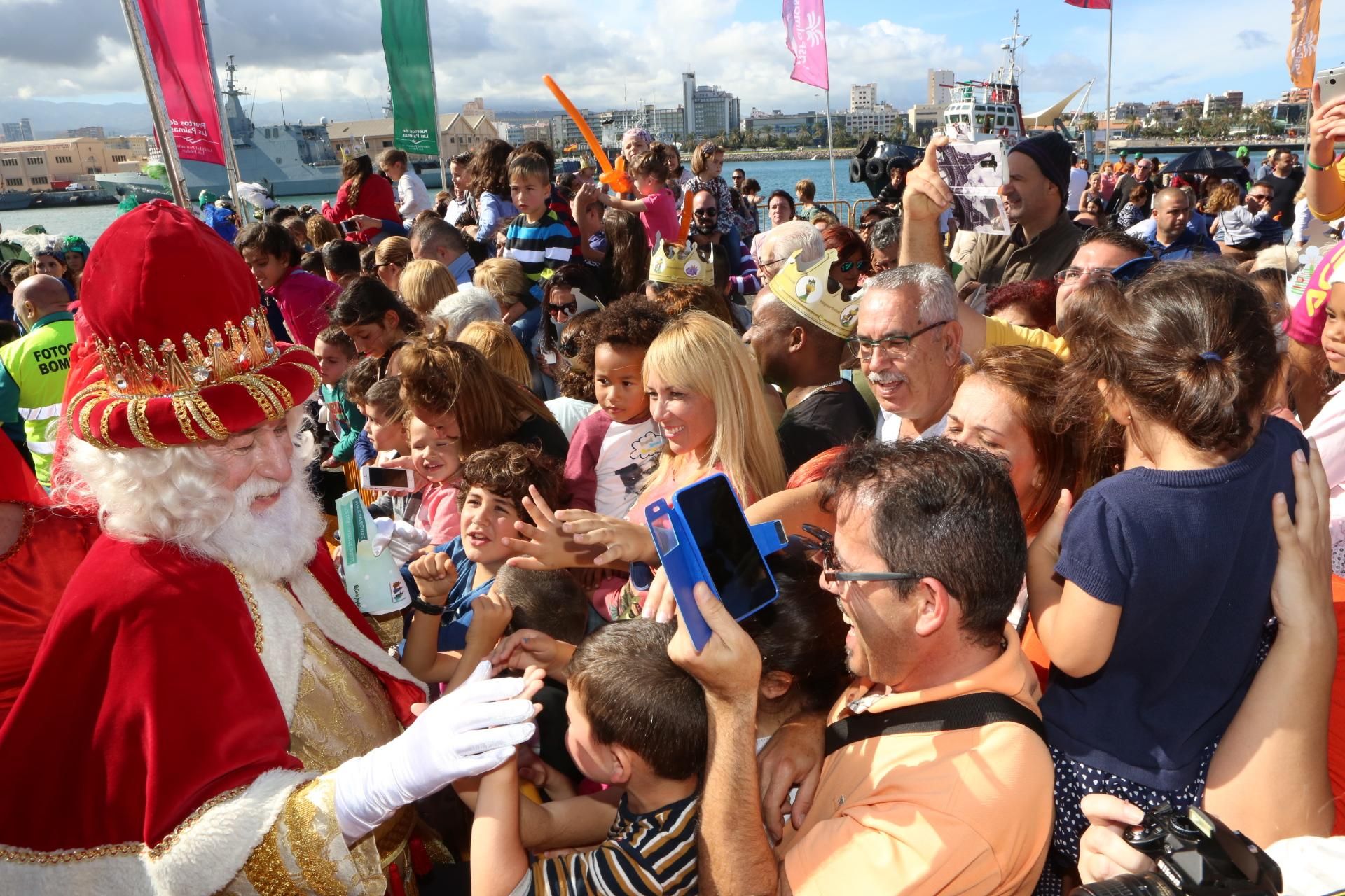 Los Reyes Magos llegan a la capital grancanaria. (Alejandro Ramos).