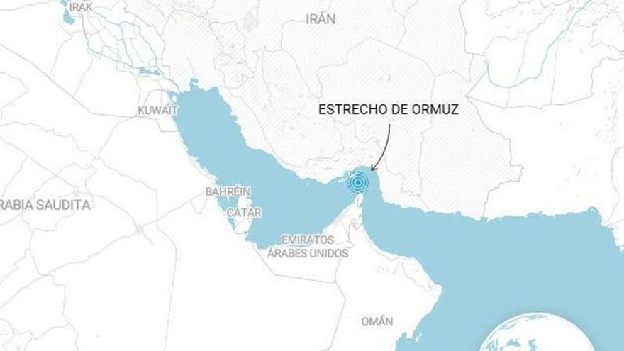 Localización del Estrecho de Ormuz