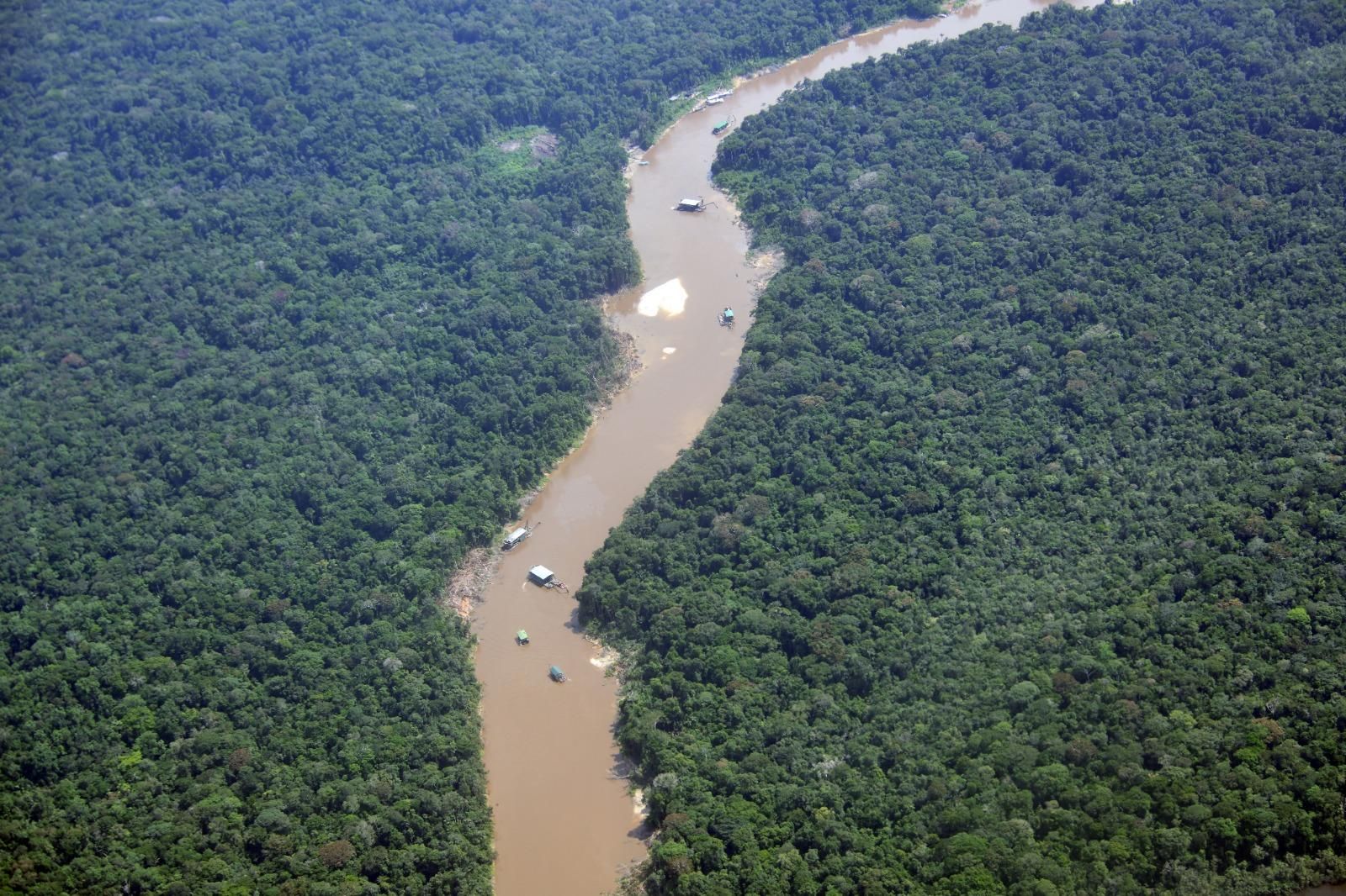 La economía que rodea a la minería ilegal de oro es parte de las estructuras criminales que afectan a la Amazonía noroccidental. Las carteras de Ambiente de los países amazónicos analizados cuentan con escasas herramientas para combatir la crisis. Foto: cortesía Ministerio de Ambiente y Desarrollo Sostenible de Colombia