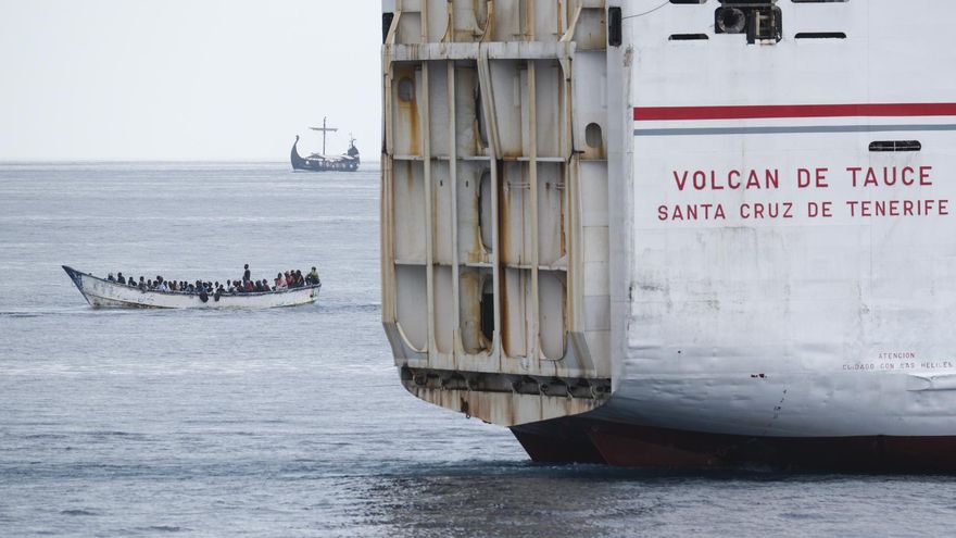 Llegan en tres cayucos 182 personas migrantes a Canarias, entre ellas un menor