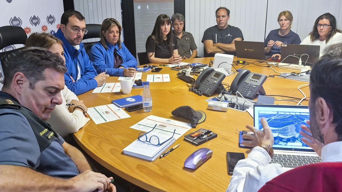 Reunión del Cecopi en Llanera, este viernes.